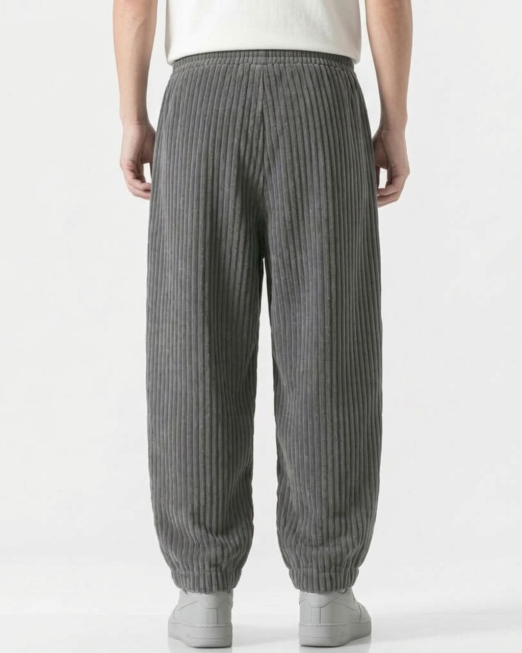 Men's Wide Leg Trousers Textured-Azzella London