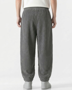 Men's Wide Leg Trousers Textured-Azzella London