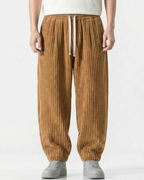 Men's Wide Leg Trousers Textured-Azzella London