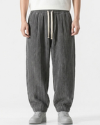 Men's Wide Leg Trousers Textured-Azzella London