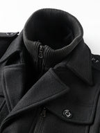 Men's Wool Blend Tweed Jacket-Jacket-Azzella London