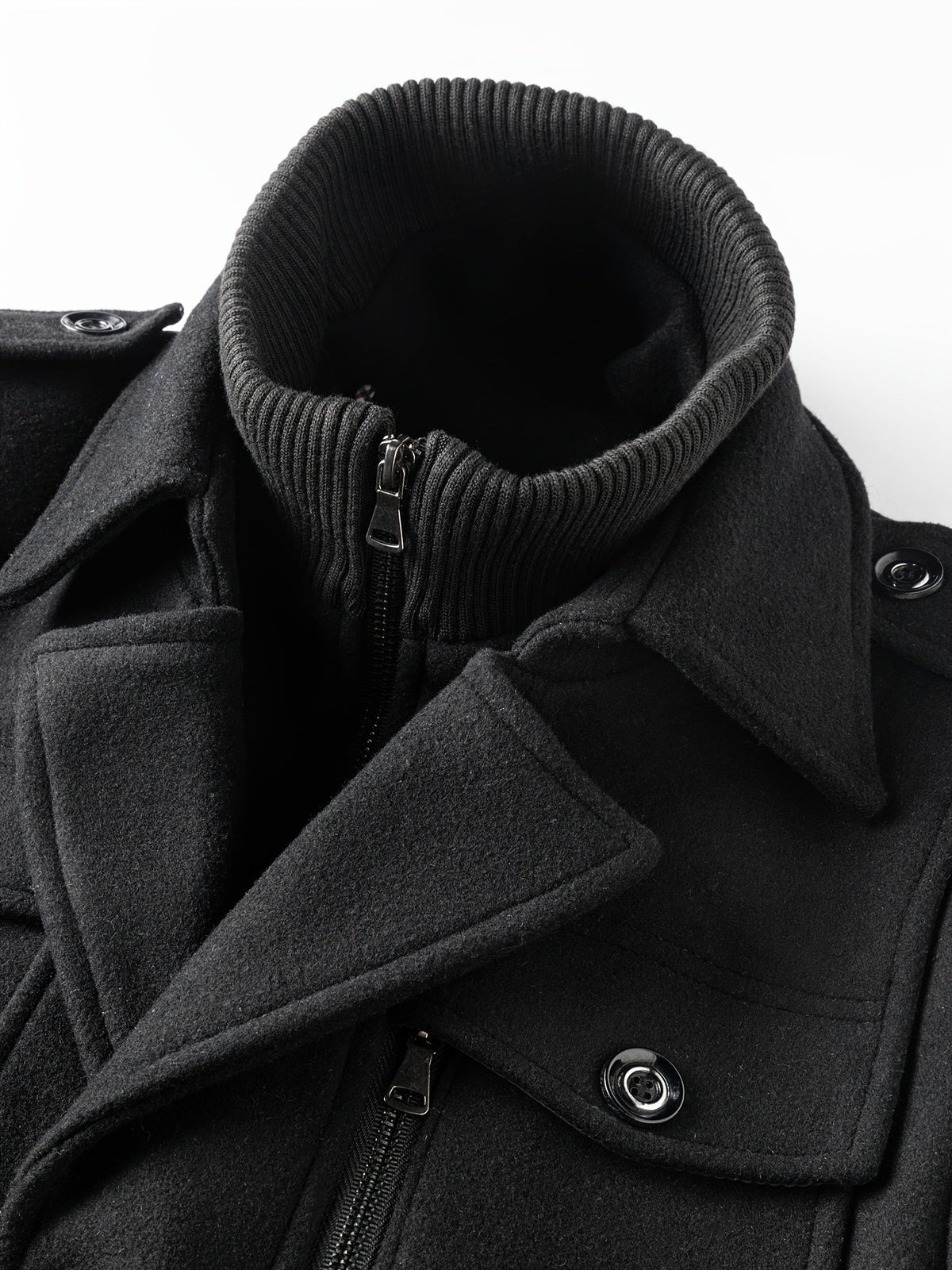 Men's Wool Blend Tweed Jacket-Jacket-Azzella London
