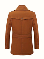 Men's Wool Blend Tweed Jacket-Jacket-Azzella London