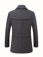 Men's Wool Blend Tweed Jacket-Jacket-Azzella London
