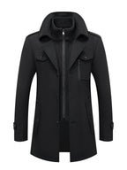 Men's Wool Blend Tweed Jacket-Jacket-Azzella London