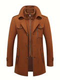 Men's Wool Blend Tweed Jacket-Jacket-Azzella London