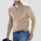 Men's Zip Collar Sweater-Azzella London
