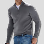 Men's Zip Collar Sweater-Azzella London