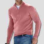 Men's Zip Collar Sweater-Azzella London