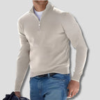 Men's Zip Collar Sweater-Azzella London