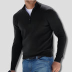 Men's Zip Collar Sweater-Azzella London