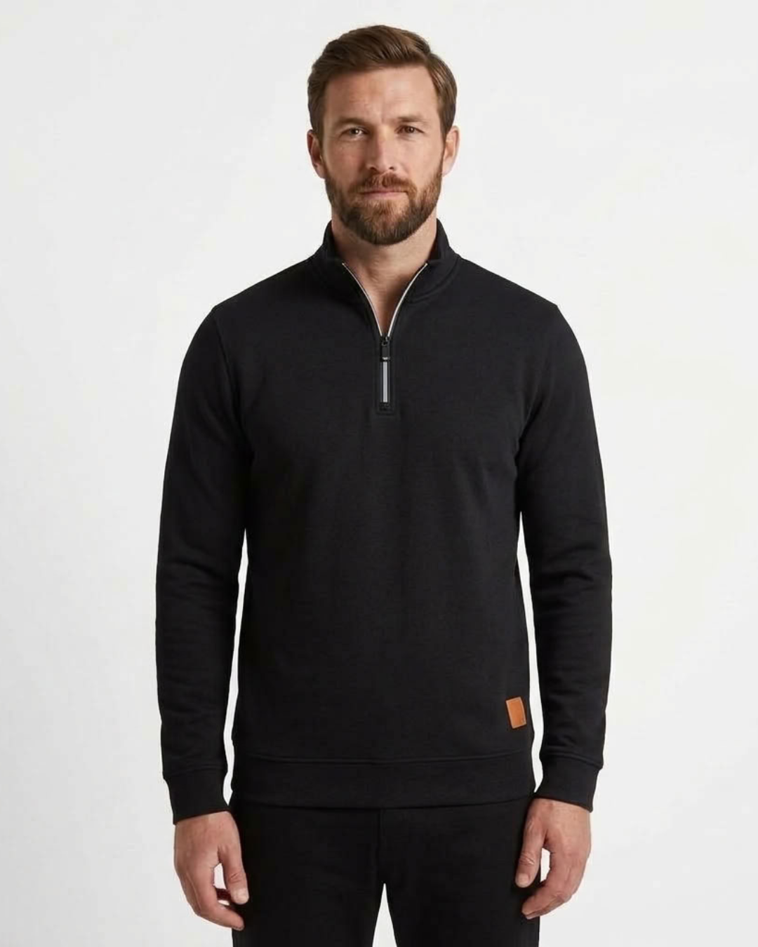 Men's Zip Neck Sweater-Azzella London