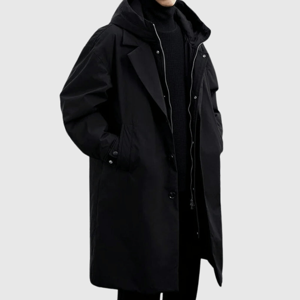 Men's Adjustable Hood Rain Jacket