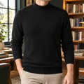 Men's Close Ribbed Mock Neck Sweater