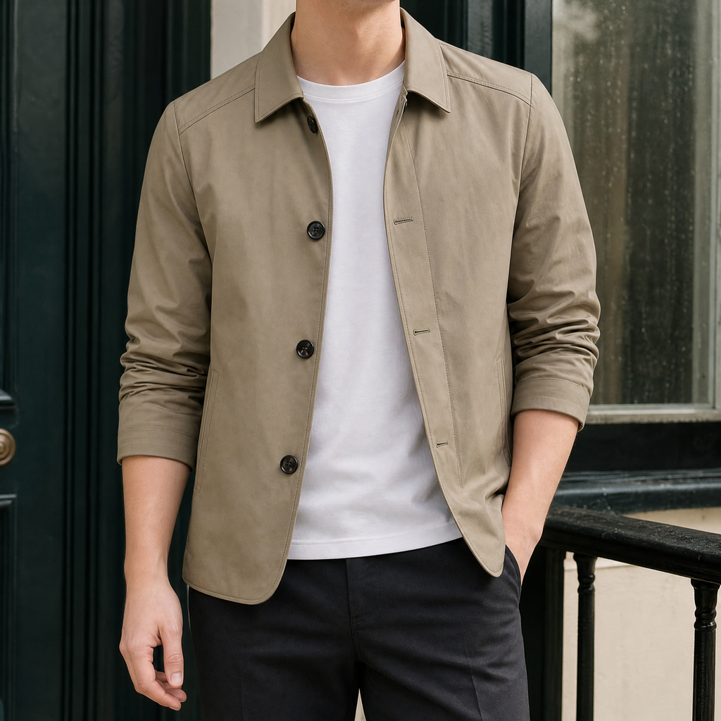 Men's Pointed Collar Jacket