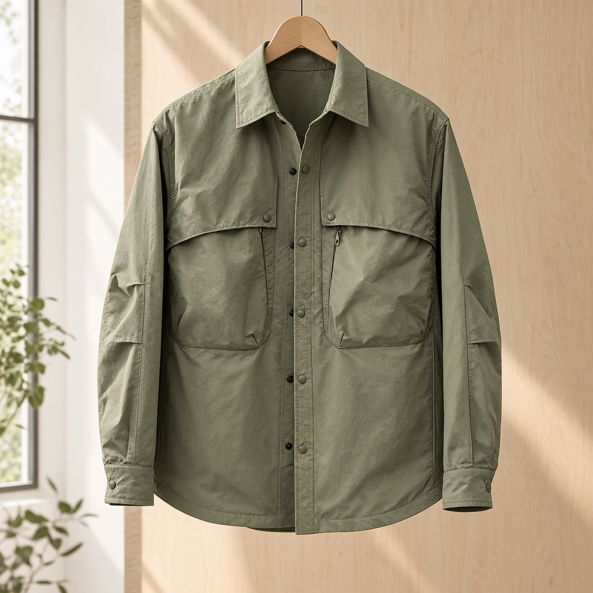 Men's Point Collar Overshirt