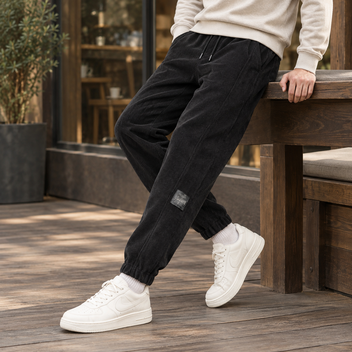 Men's Corded Texture Joggers
