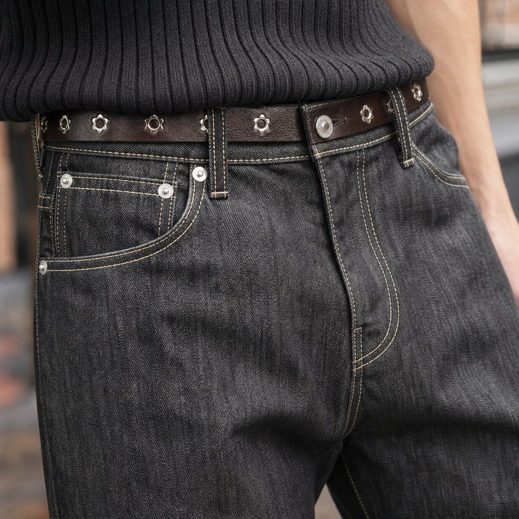 Men's Contrast Stitch Jeans