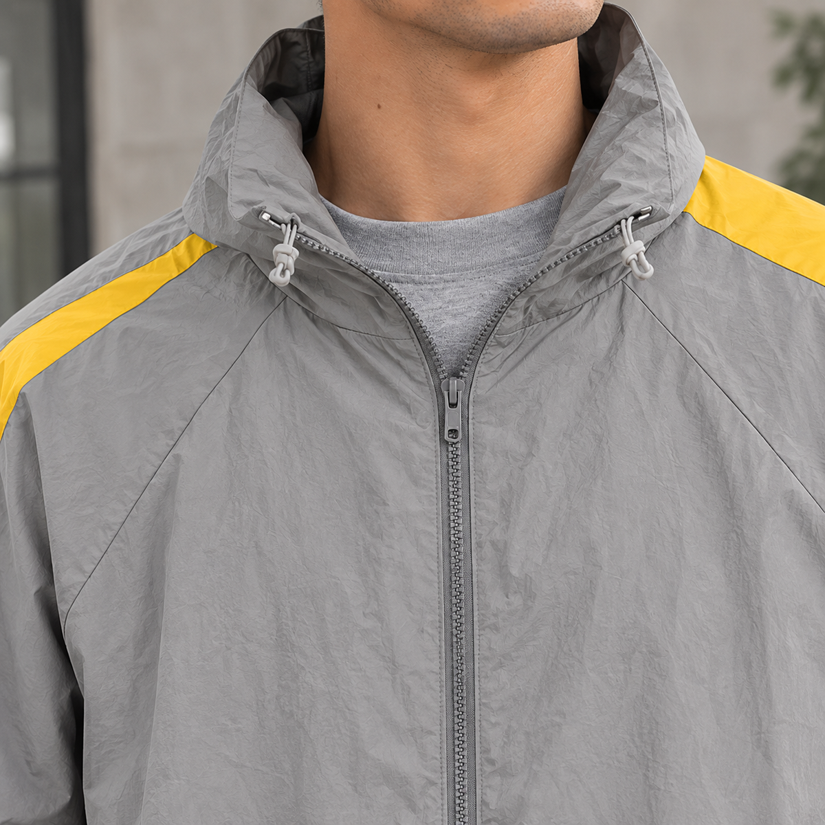 Men's Colorblock Elasticated Jacket