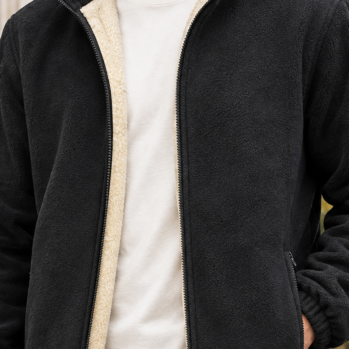 Men's Stand Collar Jacket Cashmere