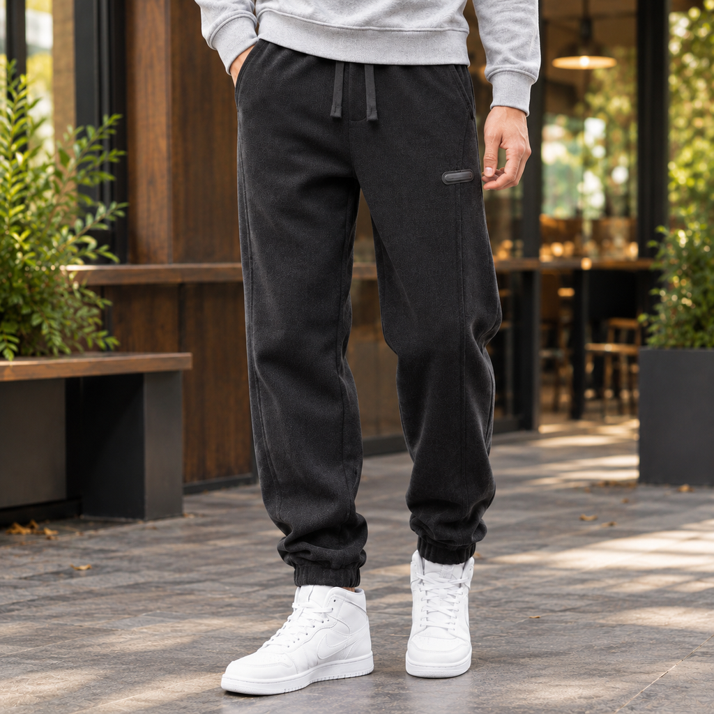 Men's Ribbed Tapered Joggers