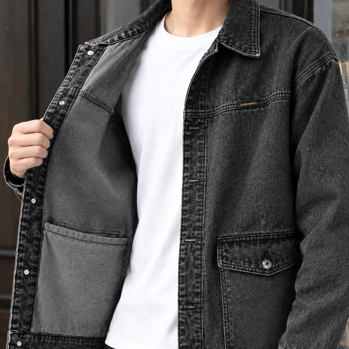 Men's Relaxed Washed Overshirt