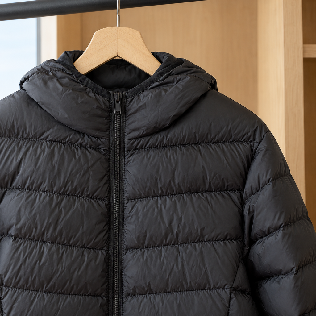Men's Lightweight Hooded Quilted Jacket