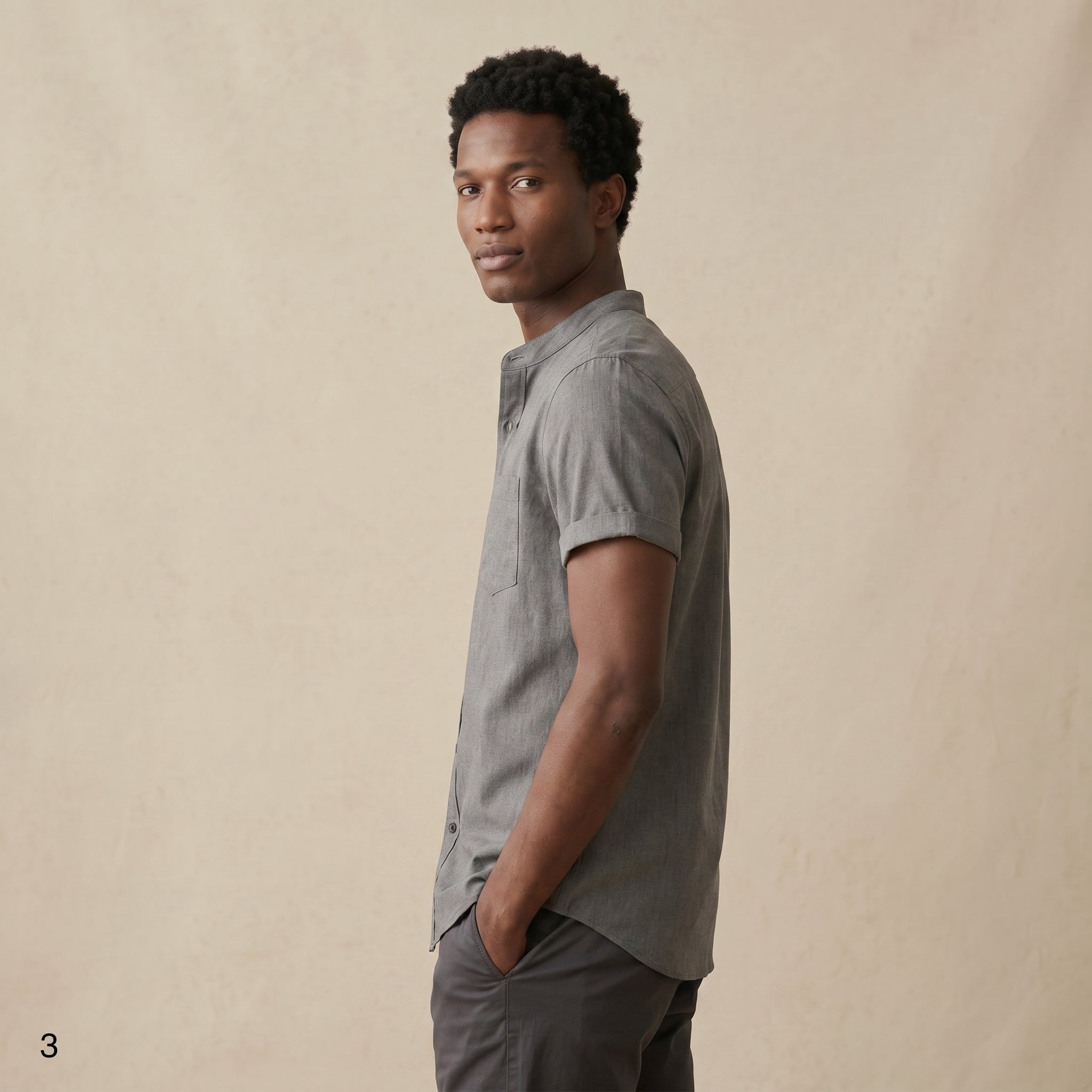 Men’s Button Down Linen Shirt-Azzella London