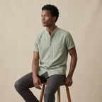 Men’s Button Down Linen Shirt-Azzella London