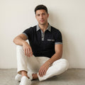 Men's Button-Up Polo Shirt-Azzella London