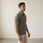 Men's Button-Up Polo Shirt-Azzella London