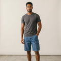 Men's Cargo Denim Shorts-Azzella London