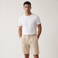 Men’s Chino Shorts with Button Waist and Side Pockets-Azzella London