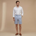 Men’s High Waist Pleated Chino Shorts-Azzella London