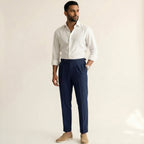 Men's High-Waist Trousers-Azzella London