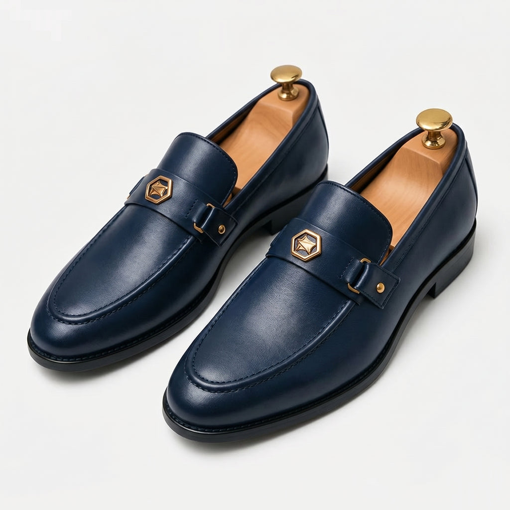 Men's Leather Loafers-Azzella London