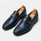 Men's Leather Loafers-Azzella London