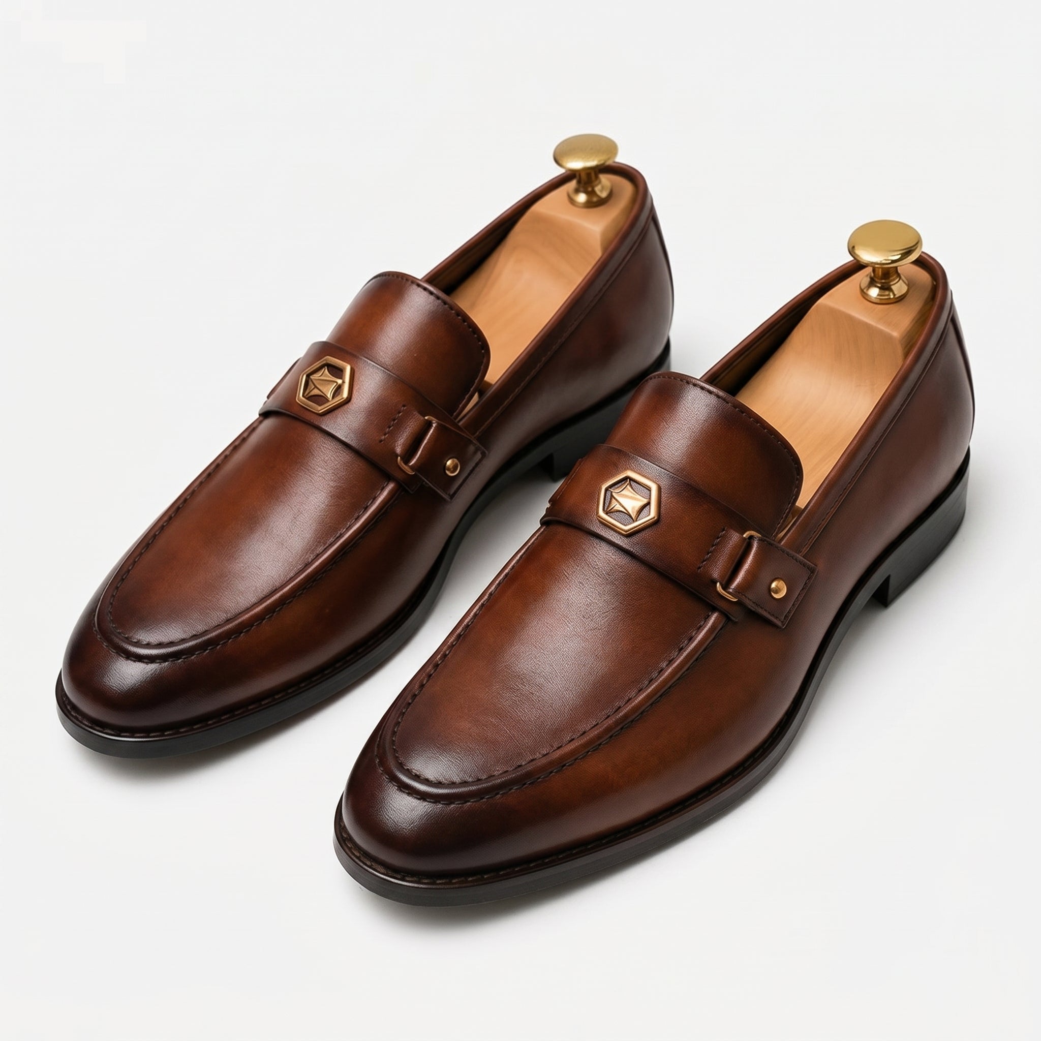 Men's Leather Loafers-Azzella London