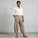 Men's Linen Leisure Trousers-Azzella London