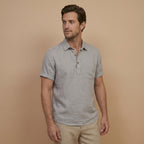 Men’s Linen Polo Shirt-Azzella London