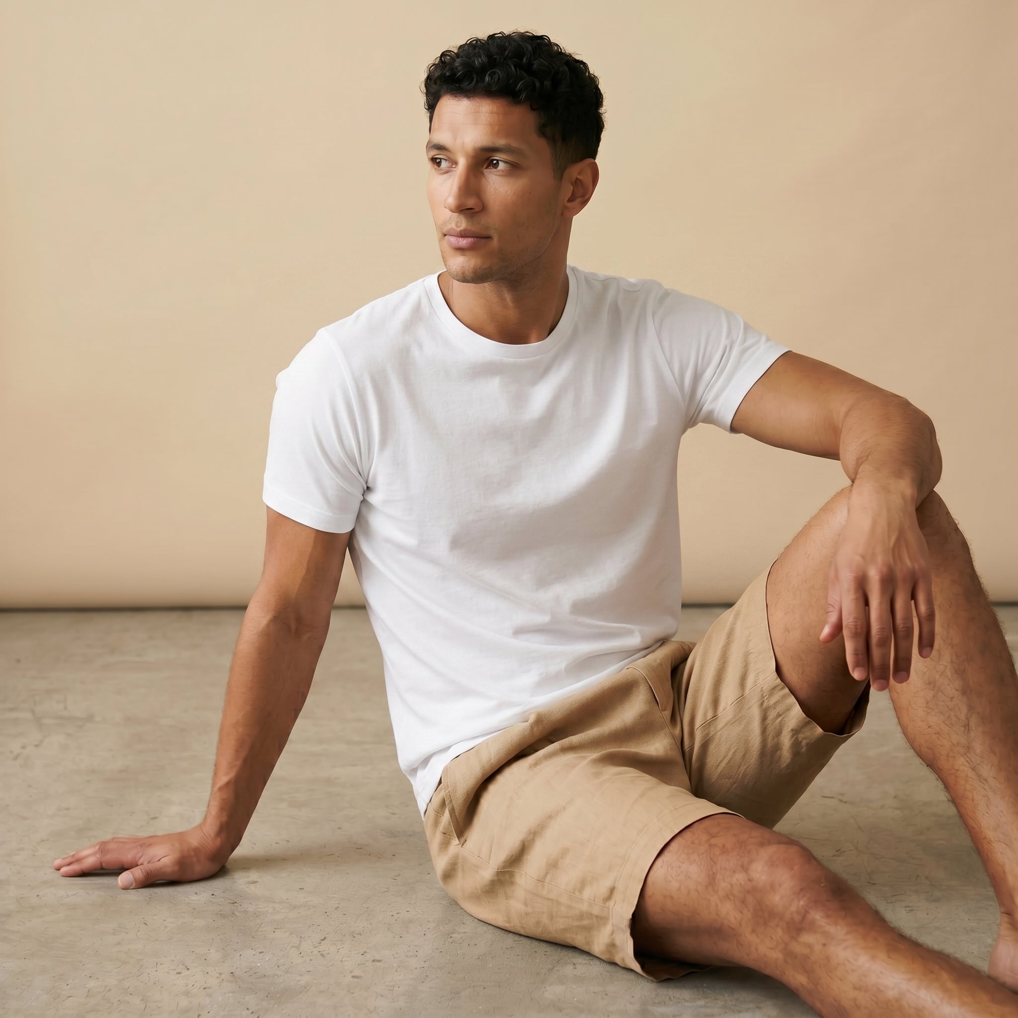 Men's Linen Shorts-Azzella London