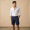 Men's Linen Shorts-Azzella London