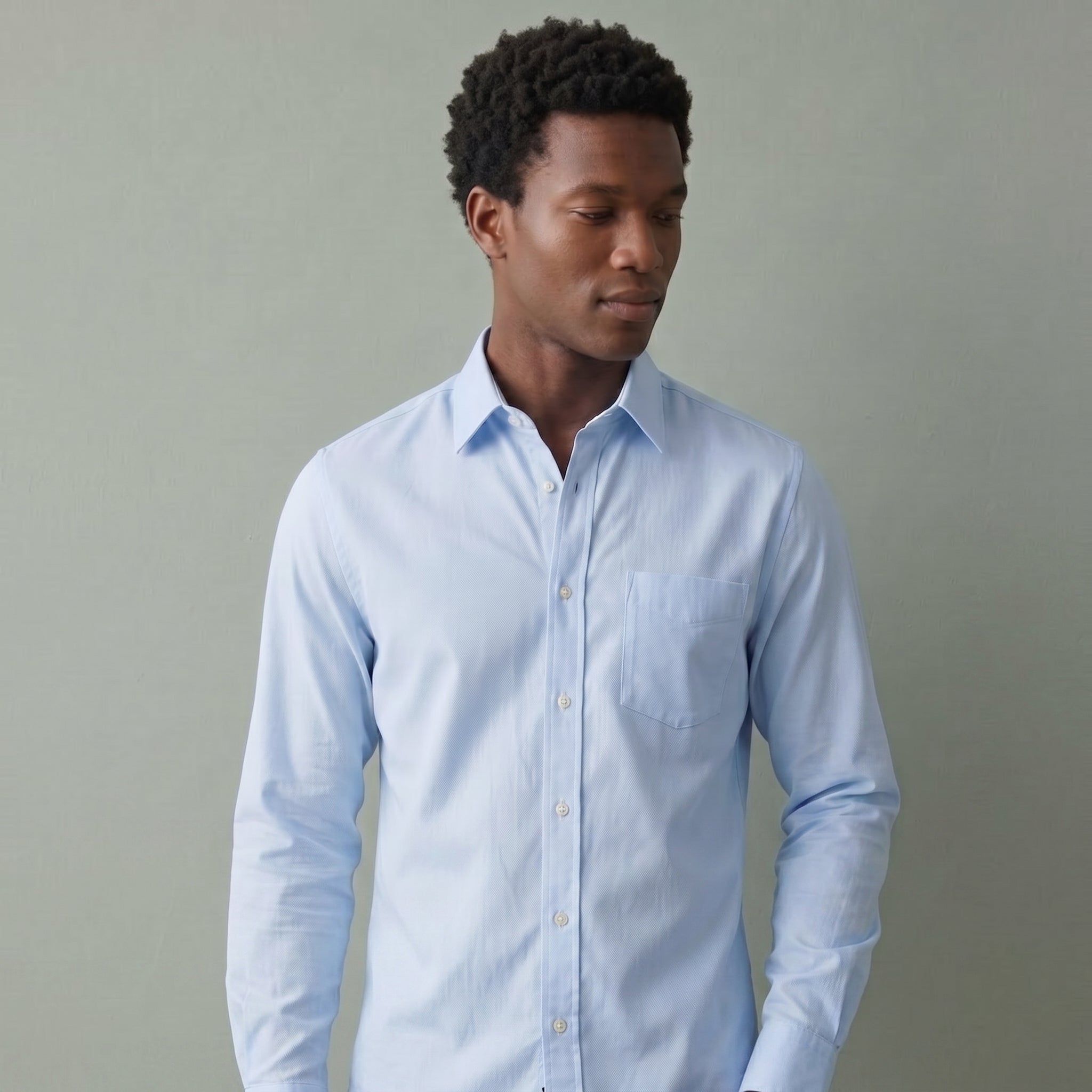 Men's Regular Fit Long-Sleeve Shirt-Azzella London