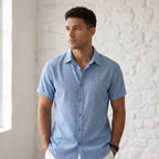 Men's Short-Sleeve Shirt-Azzella London