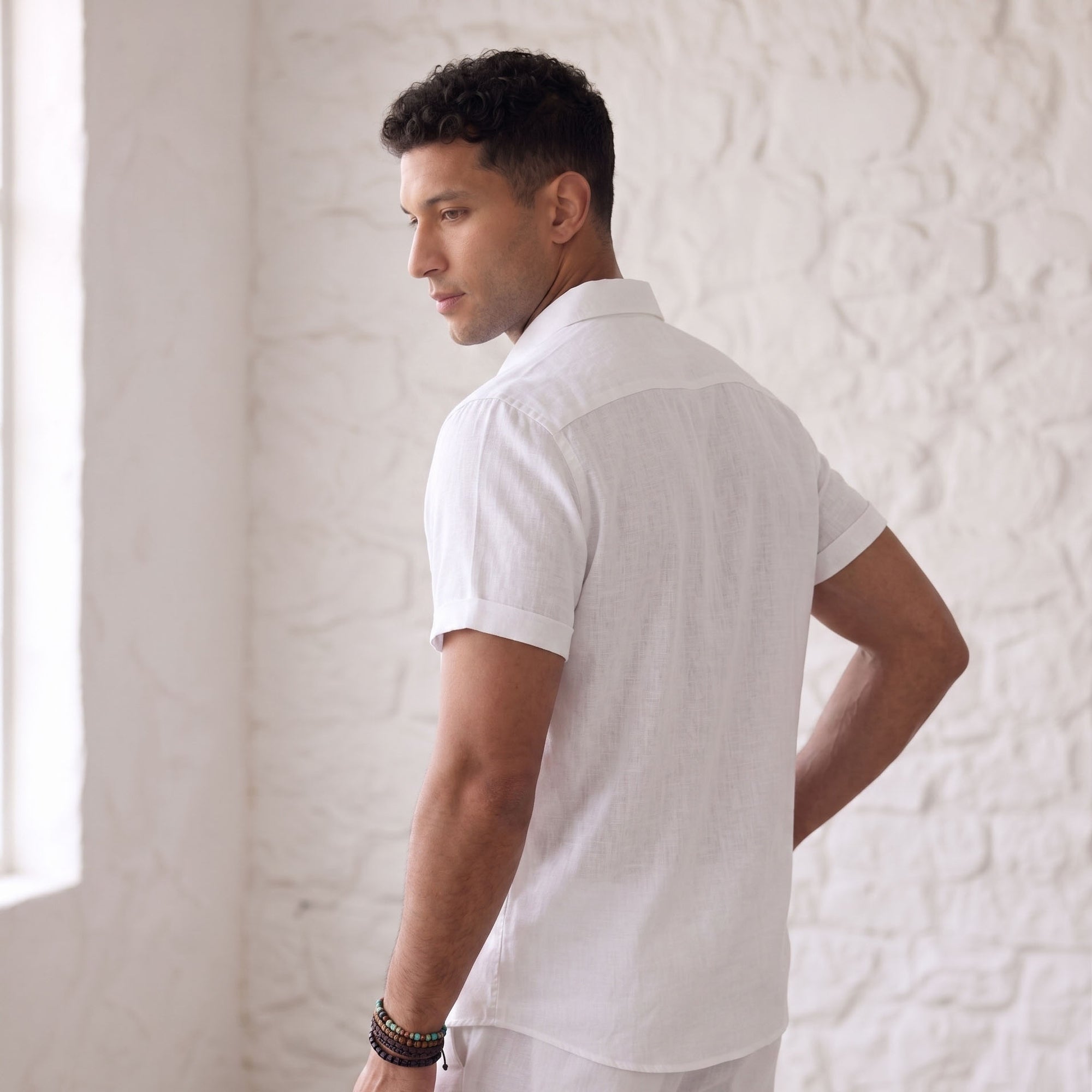 Men's Short-Sleeve Shirt-Azzella London