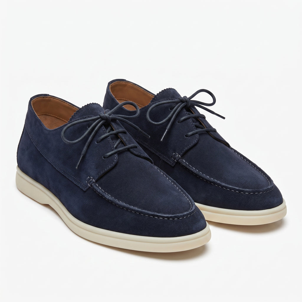Men's Suede Loafers-Azzella London
