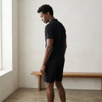Men's Zip-Up Polo and Shorts Set-Azzella London