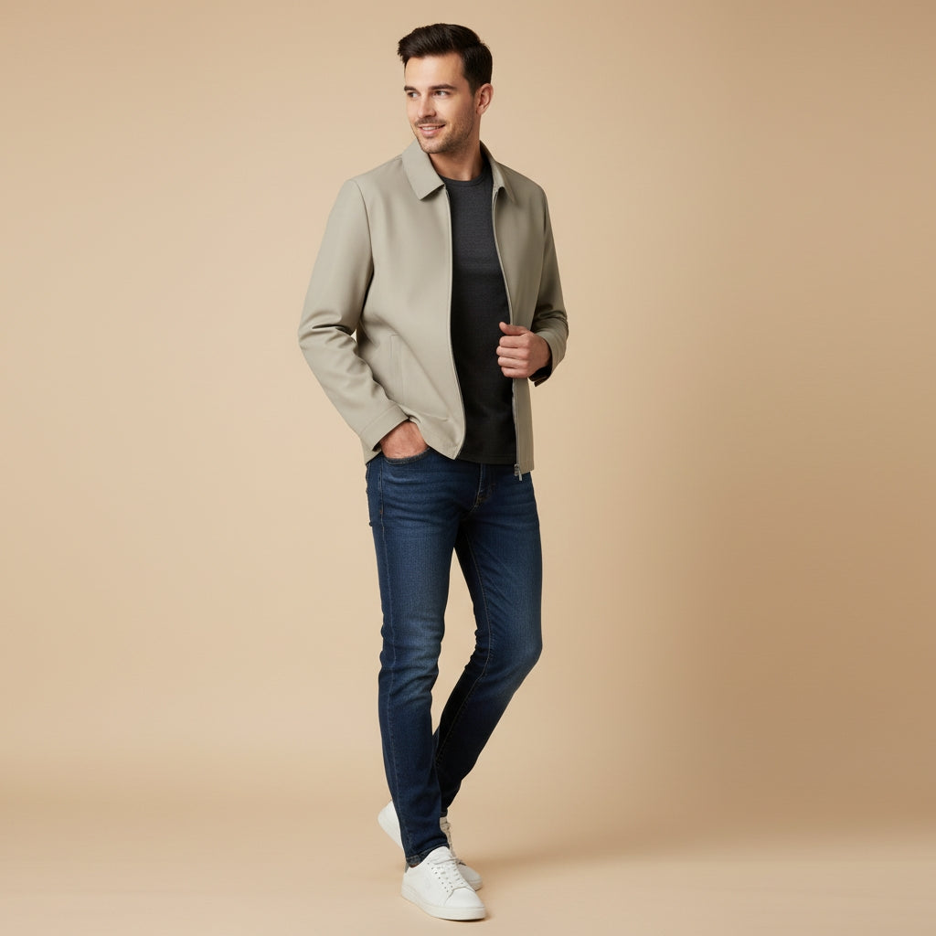 Men's Classic Collar Short Jacket