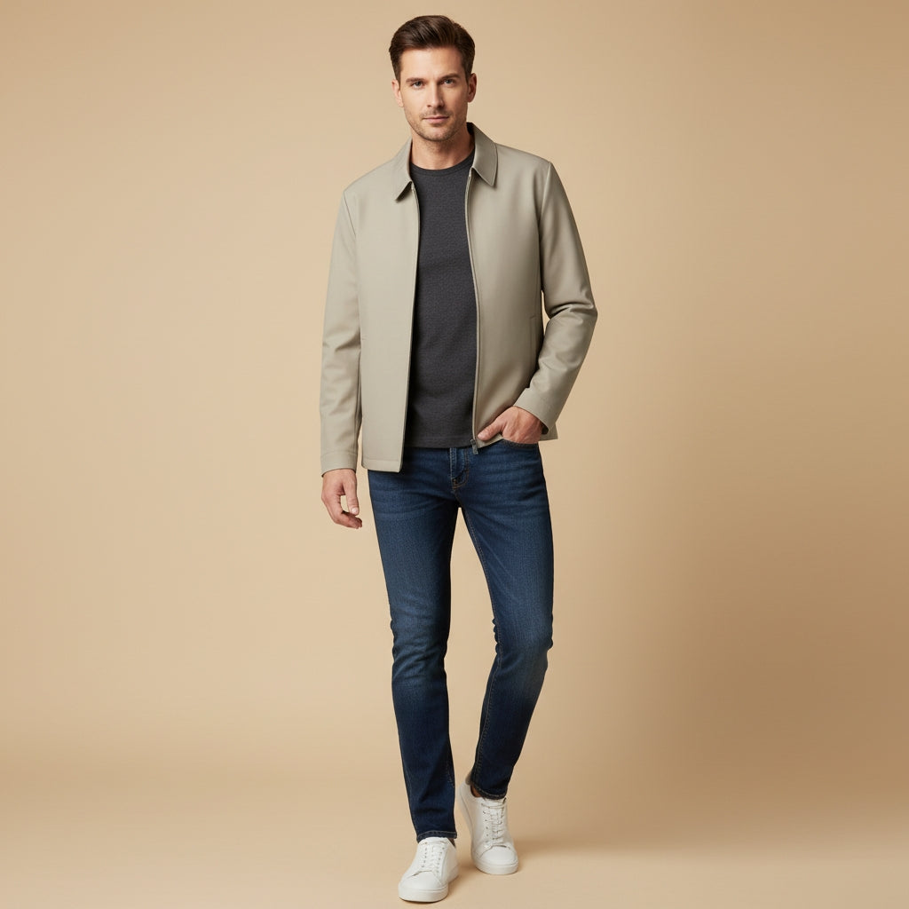 Men's Classic Collar Short Jacket