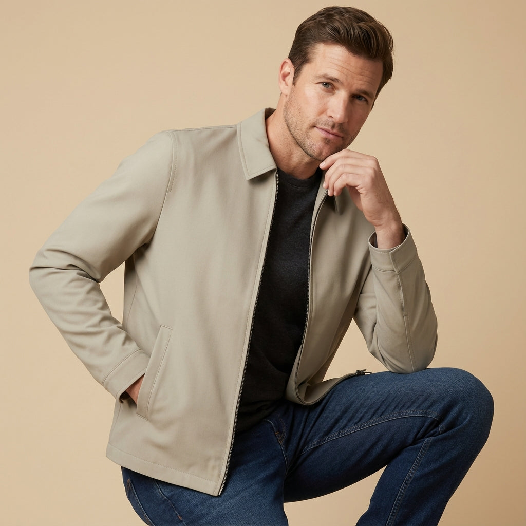 Men's Classic Collar Short Jacket